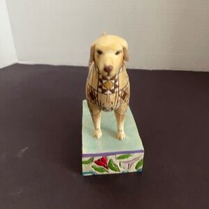 Jim shore heartwood creek ingot golden retriever figurine like new